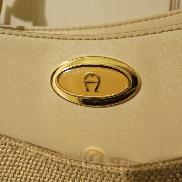 Etienne Aigner Cream and Tan Tweed Women's Bag - Picture 10 of 12